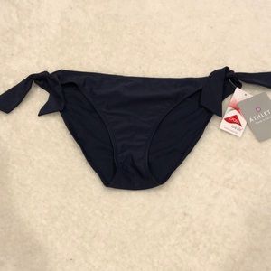 New Athleta navy tie swimsuit bottoms (size adult M)
